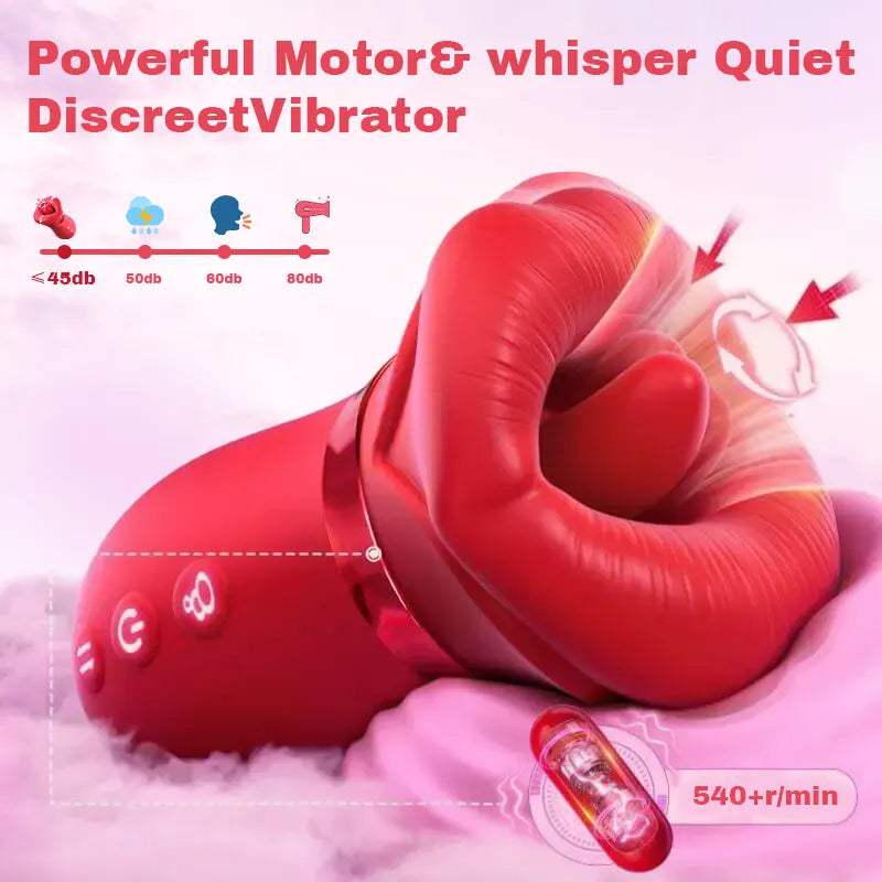 Rose Vibrator for Sucking, Licking