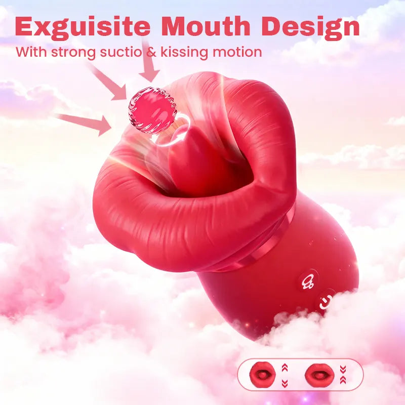 Rose Vibrator for Sucking, Licking