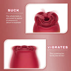 Rose Suction Vibrator with 10 Modes