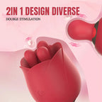 Telescopic Rose Vibrator with Dual Vibration