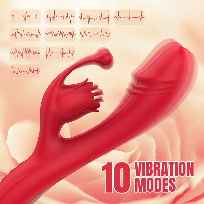 Multifunctional Vibrant Rose Vibrator