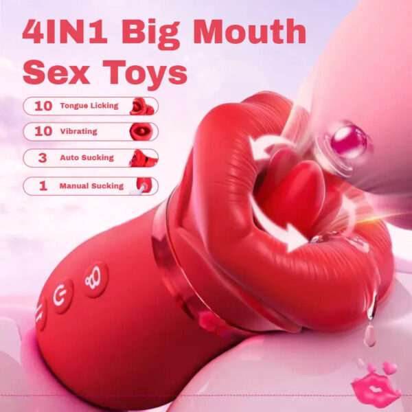 Rose Vibrator for Sucking, Licking