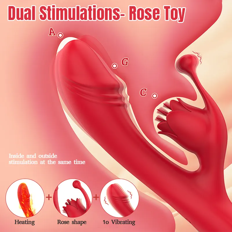 Multifunctional Vibrant Rose Vibrator